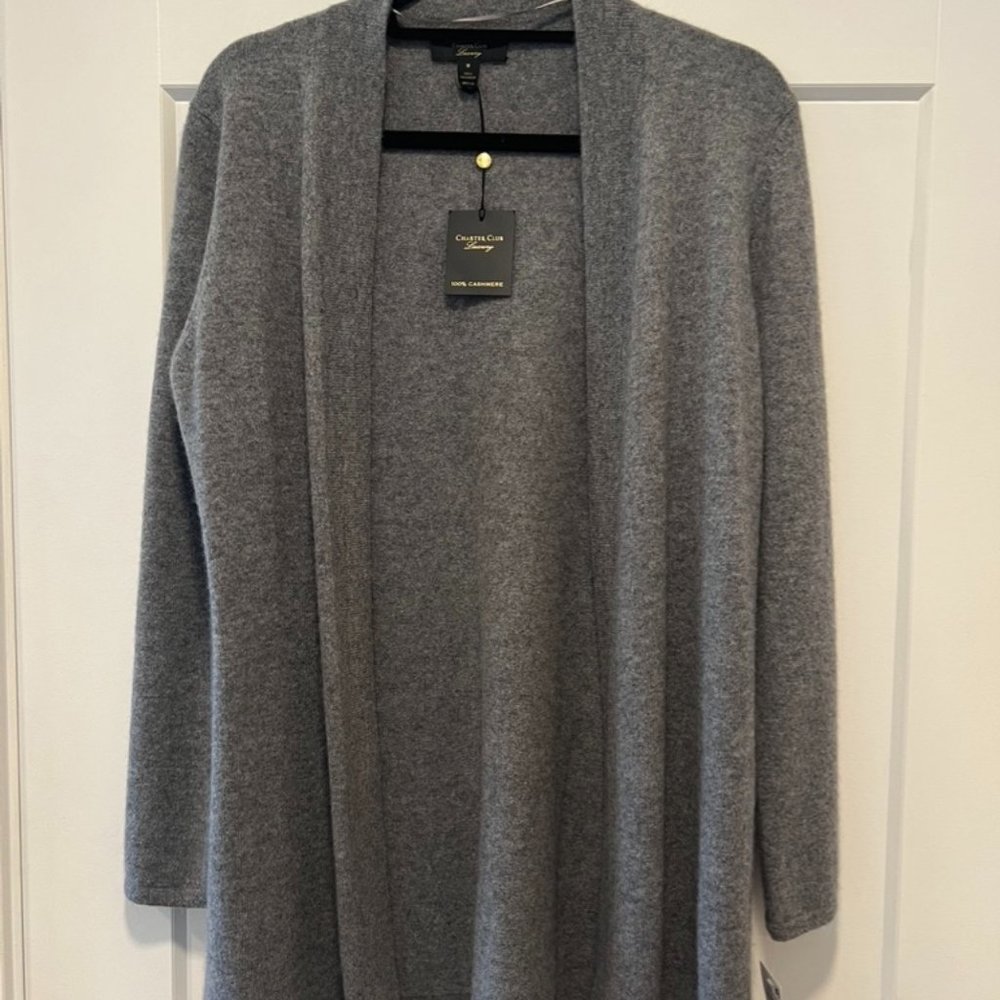 Cashmere Open Front Cardigan